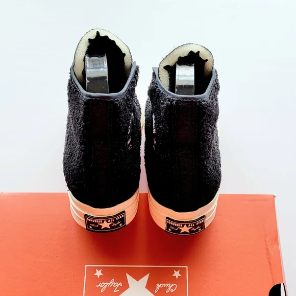 Converse Chuck 70 Varsity Hi Faux Shearling Black Egret Men's 8 - Picture 4 of 6